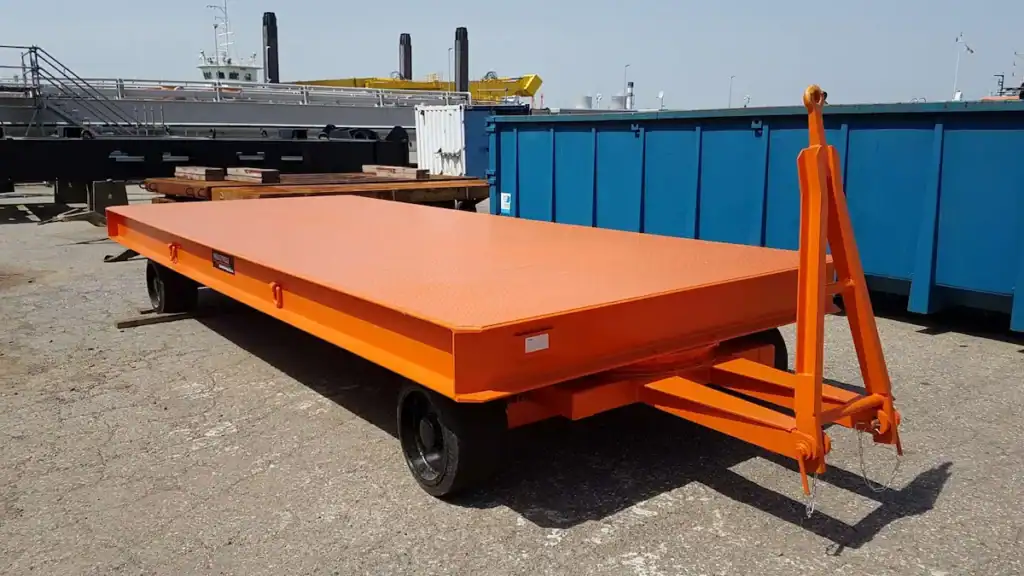 Zwaarlastwagen met robuuste stalen vloer