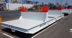 Hulck roltrailer 20t SC-6 haven transport configuratie specialist