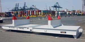 Hulck roltrailer 20t SC-7 detail technische close-up transport