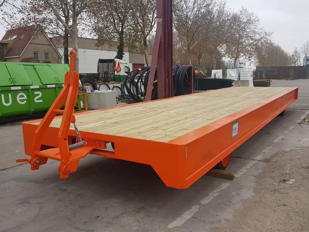 Zwaarlastwagen betonpalen
